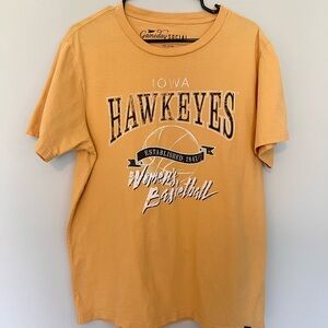 Iowa Hawkeyes Women's Basketball Short Sleeve Tee - Gold